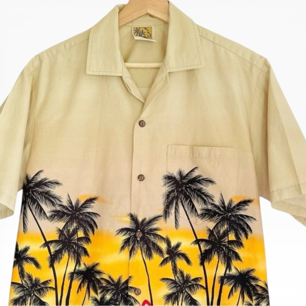 Vintage Winnie Fashion Hawaii Men’s Aloha Shirt North Shore Button Down M